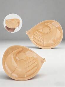 2 piezas de cubiertas invisibles sin tirantes de silicona para los pezones, impermeables y transpirables - Blanco y Negro - Ver 9