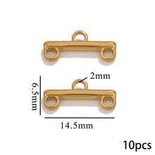 10 Pcs/Lot Stainless Steel Multi-Layer Chain Clasp String Connector DIY Jewelry Accessories Connector - Multicolor - View 9