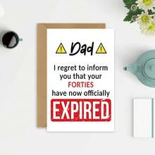 Funny 60th Birthday Card Suitable For Both Men And Women - Your Fifty Is Already Gone - Birthday Card Gift For Friends, Cousins, Colleagues, Humorous Birthday Card - A - View 14