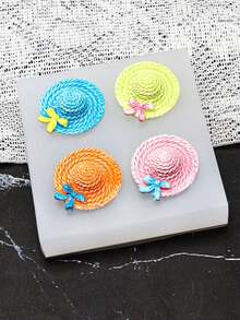 Straw Hat Shaped DIY Handmade Aromatherapy Plaster Multi-Function Silicone Mold - Straw Hat - View 1