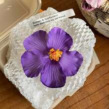 2026 Sweet Seaside Vacation Faux Hibiscus Hair Clip, Bohemian Daisy Flower Hair Accessory, Early Spring - Multicolor - View 4