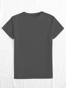 Áo thun in ảnh theo yêu cầu, ảnh kỷ niệm ngày cưới. - Màu xám đen - Xem 3