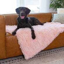 Manta calmante de Pelo Largo para Mascotas algodón Rosa Caramelo 40 x 50 Pulgadas - 40 x 50 - Ver 6