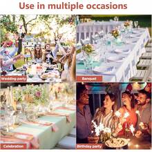 150 Pieces Spandex Stretch Chair Sashes Bows Elastic Chair Cover Bands Ties With Slider Wedding Party Reception Events Universal Ceremony Banquet Decorations (Gold) - Rose Gold - View 6