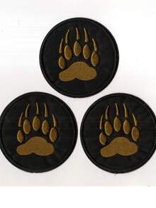 Cartoon Paw Print Embroidered Patch, Iron-On/Sew-On Applique, For DIY Clothing & Accessories Customization, Sewing Accessory - Ironing Style - View 15