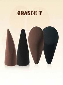 1pc High Quality Multi-Functional Makeup Sponge, 3-In-1 Teardrop Shaped Stamp Makeup Sponge, Non-Latex Beveled Teardrop Makeup Sponge Tool, Multi-Functional Makeup Sponge, Cosmetics, Affordable, Room Decor, Vanity - Multicolor - View 10