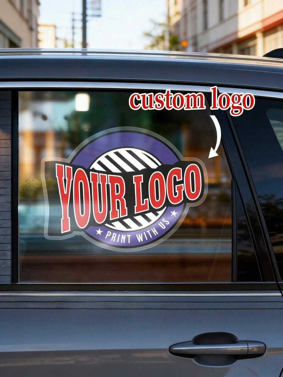 1 miếng dán trong suốt tùy chỉnh - Logo tùy chỉnh, tùy chọn trong suốt hoặc nhiều màu, cắt theo hình, hình tròn, vuông hoặc chữ nhật, decal PVC siêu trong suốt phù hợp cho cửa kính xe hơi, máy tính xách tay, chai lọ, thương hiệu doanh nghiệp, chống thấm nước và bền, tuyệt vời cho Ngày Valentine, sinh nhật, Giáng sinh, Năm mới, quà tặng khuyến mãi, đồ dùng cho doanh nghiệp nhỏ - Nhiều màu 4 - Xem 1