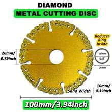 100mm Diamond Cutting Disc, Metal Cutting Disc, Welding Stainless Steel Diamond Blade Circular Saw - A - View 5