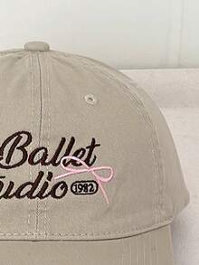 Mũ lưỡi trai mùa xuân & hè với họa tiết gấu thêu bướm, mũ snapback chống nắng thường ngày dành cho nam và nữ, màu trắng - Nhiều màu - Xem 6