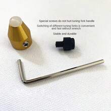 32HZ Aluminum Tuning Fork Tool With Hammer Healing Sound Vibration Diagnostic Therapy Health Care Tool - Silver - View 2