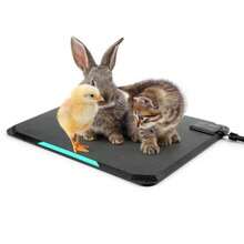 Outdoor Heated Pad for Small Animals Anti-Bite and Waterproof Cat Heating Pad Indoor Pet Warmer for Cat Houses/Rabbit Hutches/Chick Brooders in Extreme Weather 16.5" x 11.8" 35 Watts - como en la foto - Ver 2