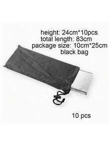 1pc Silver, 10pcs/Set Foldable Windshield, Aluminum Alloy Material , Essential Accessory For Hiking, Picnic, Camping Outdoor Cooking - View 8