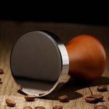 dilidili 51/53/58mm Coffee Tamper, Coffee Powder Tamping Hammer, Coffee Machine Filling Device, Stainless Steel Coffee Powder Tamper, High-Quality Handmade, Suitable For Espresso Machines - Mocha Brown - View 5