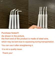 Bộ 10 cọ vệ sinh đầu vòi sen đa năng màu trắng, thích hợp cho việc vệ sinh phòng tắm và nhà cửa. - 1 cọ + 6 cọ thay thế - Xem 12