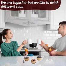 Heart-Shaped Tea Infuser Set Made Of 304 Stainless Steel, With A Reusable Tea Strainer And Filter, Perfect For Wedding Gifts Or Home Décor. - Multicolor - View 2