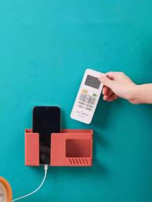 1 hộp đựng điều khiển từ xa gắn tường không cần khoan, giá để sạc TV/máy lạnh/điện thoại. - Nhiều màu - Xem 3