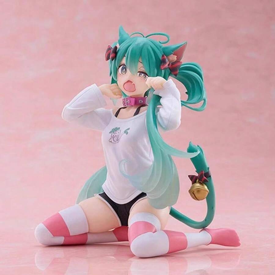 Cat Ear Pajamas Anime Figure Model Decoration Gift - CY27 -  Yawn - 11cm - View 1