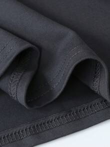 Áo tank top không tay kiểu racerback dành cho nam thiếu niên, in hình siêu xe và họa tiết đồ họa, dáng rộng, phong cách đường phố thường ngày cho mùa hè trở lại trường học. - Màu xám đen - Xem 4