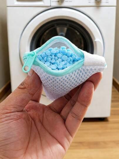 3pcs Zipper Closure Laundry Bag, Suitable For Washing Socks And Small Items, Made Of Durable Mesh Design With Corner Support, Can Be Used With Washing Machine, Fabric Softener And Shoe Bag, Perfect For Organizing Your Laundry Room