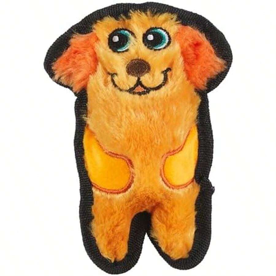 Outward Hound Durablez Minis Stuffing-Free Squeaky Plush Dog Toy For Puppies & Small Dogs - Interactive, Soft Yet Tough, No Mess, Jumbo Squeaker, Long-Lasting Play, Dog - Dog-X-Small (Pack of 1) - 查看 1