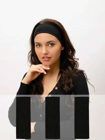 3 件套女士发带套装，头巾式发饰，波西米亚风格设计，复古系带，非常适合瑜伽、跑步和运动。