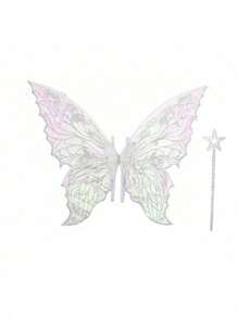 2pcs/Set Fairy Wings & Star Wand, Suitable For Various Festival Parties - Multicolor - View 25