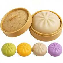 彩色小面包减压球，慢回弹，缓解压力，弹性十足，是家庭聚会和公司派对的必备良品，也是办公室职员、懒散人士和办公室懒汉的恶作剧小玩意儿，送给男友、女友、家人、同事的最佳礼物——生日礼物、圣诞礼物、完美礼物，1美元以下的超值好物，香蕉造型，软绵绵的慢回弹 - 彩色 - 查看 5