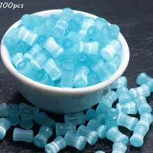 6x4毫米穿珠猫眼竹节玻璃珠，手工DIY串珠手链项链配件散珠 - 彩色 - 查看 29