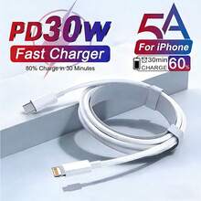 1-3条 3.3英尺/100厘米 高速数据传输和快速充电线 兼容 14系列、13/12/11/XS/XR/8/7/6， - 白色 - 查看 1