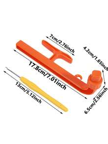3-In-1 DIY Crochet Hook Holder, Used For Fixing Stitches, Yarn Knitting, Yarn Tension Adjustment, Crochet Tool Magic Circle - Multicolor - View 7