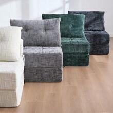 Folding Sofa Bed, Sofa Bed With Armrests, Folding Mattress With Backrest, Portable Folding Sofa, Comfortable Low Sofa, Suitable For Living Room And Bedroom. - Màu xanh lá cây đậm - Xem 5