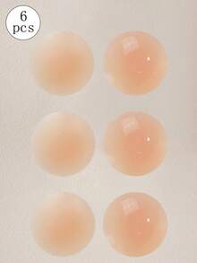 1/3 Pairs 8-10cm Reusable Silicone Invisible Breast Petals, Self-Adhesive Nipple Cover Pasties For Women - Apricot - View 14