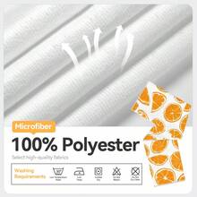 2pcs Orange Print Kitchen Towels, 100% Polyester Kitchen Cleaning Cloths, Suitable For Restaurant, Kitchen And Home Decor; Quick-Drying, Lightweight, Fade-Resistant, Low-Shedding, Anti-Mildew, High Color Fastness, Size 40*60cm - Light Grey - View 4