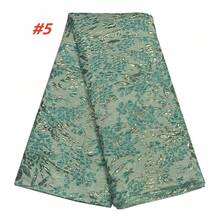 Vải ren gấm Nigeria châu Phi 2026 chất lượng cao, ren tuyn Pháp, vải ren jacquard châu Phi dành cho váy dự tiệc nữ. - B - Xem 7
