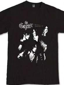 The Gazette Gazetto T-Shirt Japanese Visual Kei Cotton Tee Unisex T-Shirt S-5XL - 黑色 - 查看 8