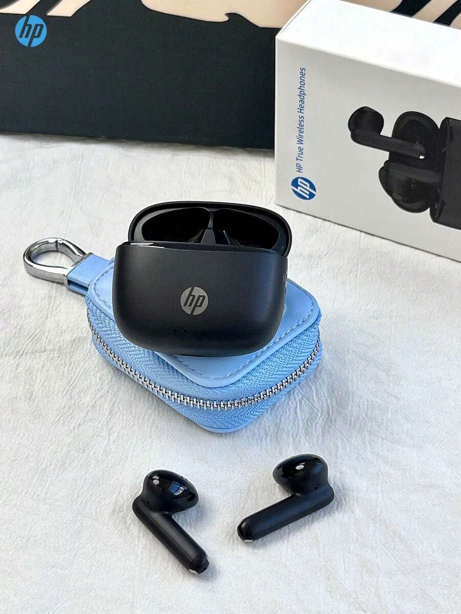 HP H10J Bluetooth 5.4 Wireless Earbuds | 30H Standby | Lightweight | Mic | For IPhone/Android | Gaming Music | Christmas Gift - View 1