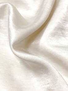 Vestido de sirena de satén blanco con tirantes finos, vestido de noche elegante con cuello drapeado, vestido de fiesta de verano minimalista y romántico - Blanco - Ver 7