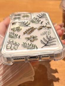 创意卡通花卉图案透明防摔高屏手机壳，兼容苹果 17 Pro Max/ 9 Pro XL/ Smart 8/ Hot 40i/Spark 20/Spark 20C/Spark Go 2024/ Moto G84/荣耀 X9b/Galaxy S26 S25 S24 Ultra S24 Plus S24 FE S23 S22 S21 S20 A73 A72 A70 A55 A54 A53 A52 A50 A30 A42 A35 A34 A33 A25 A24 A20 A30 A15 A17 - 無色 - 查看 2