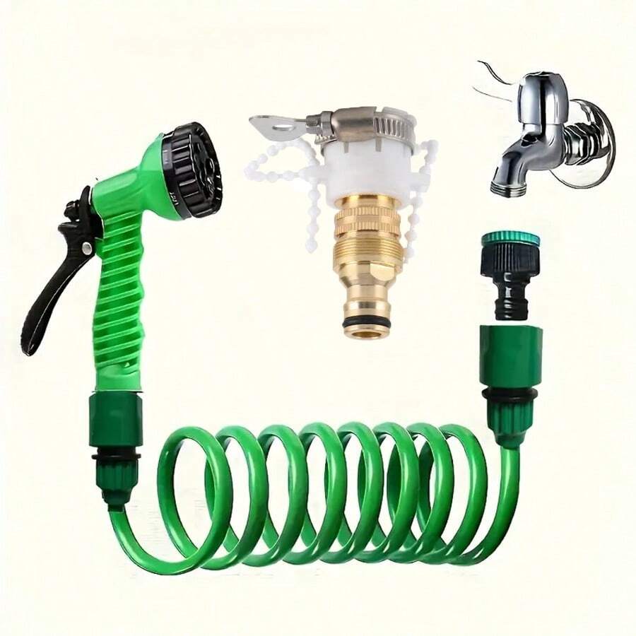 2026可伸缩魔术水管，高压洗车，7种喷水模式，水枪，家用花园浇水软管