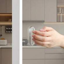 1/4个自粘式橱柜门/抽屉拉手，无需钻孔，透明衣柜推拉门把手 - 透明 - 查看 8