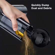 Handheld Vacuum Cleaner, 3-Speed Adjustable, USB Rechargeable, Modern Vacuum Cleaner Design | Durable Plastic Body, Suitable For Car, Home, Sofa, Keyboard And Pet Hair Cleaning - Cordless - View 11