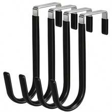 Heavy Duty Hanging Hooks With Rubber Pads, Suitable For Bathroom, Kitchen, Living Room, Bedroom To Hang Clothes, Towels, Hats, Jackets, Bags, White - Multicolor - View 6