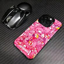 Funda de teléfono con diseño de oso gloomy para Phone17ProMax151614Plus1213XSMax11Pro, cubierta plateada colorida y a la moda 17air - Negro1 - Ver 13