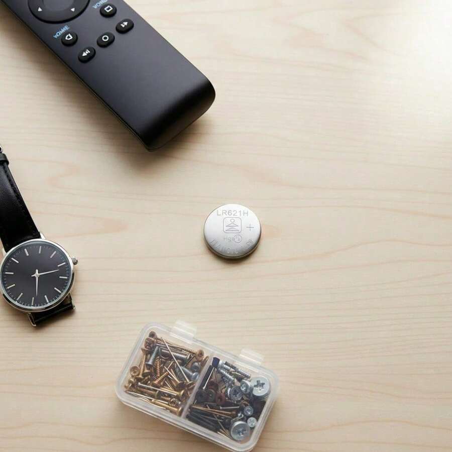 Pila tipo botón alta eficiencia uso universal duración prolongada segura ecológica para reloj control juguetes hogar - Plateado - Ver 1
