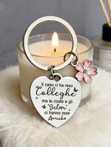 Ensemble de 24 pièces de cadeaux pour collègues : porte-clés pour meilleure amie, cadeau d'adieu de remerciement, anniversaire de meilleure amie, cadeau de Noël pour femmes, slogan décontracté pour fête, en alliage de zinc - Argent - Voir 8