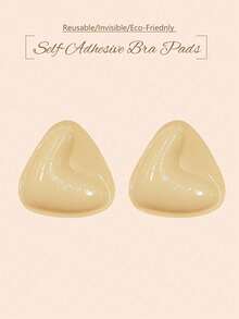 Soutien-gorge adhésif en silicone triangulaire respirant et rembourré, cache-tétons adhésifs double face, coussinets pour poitrine, soutiens-gorge mignons, soutiens-gorge, soutiens-gorge mignons, Luvlette, brassière, soutiens-gorge pour femmes, push-up - Multicolore - Voir 1