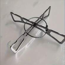 4/2 piezas Rejilla plegable resistente al calor de acero inoxidable/Rejilla plegable para vaporera/Rejilla portátil para vaporera, soporte aislante de agua/calor para el hogar y la cocina, fácil de limpiar y durable, herramienta de cocina esencial para barbacoa al aire libre, picnic, camping - Multicolor - Ver 6