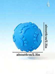 1/3 quả bóng cao su latex tự nhiên phát tiếng kêu cho chó - (Hình bàn chân) Phù hợp cho chó nhỏ, trung bình và chó con | Thiết kế bàn chân chó con dễ thương bền bỉ, phù hợp để chơi, ném bắt, nhai | Giảm lo âu khi xa cách - Nhiều màu - Xem 2