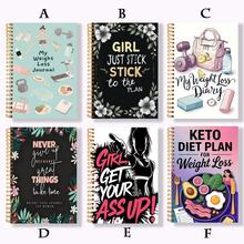 1PC A5 "My Weight Loss Journal" Cute Fitness Doodle Spiral Notebook, Comprehensive Diet & Exercise Tracker, Healthy Lifestyle Logbook For Men & Women, Perfect Personal & Office Organizer - A5 - View 11