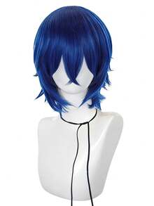 Peluca de 12 pulgadas para festival de música, fiesta de cosplay, personaje de película famosa, peluca de estilo profesional, fibra corta resistente al calor y cómoda, adecuada para principiantes, ideal para vacaciones, carnavales, conciertos de música, convenciones de anime, moda de fiesta. Pelucas naturales (varios colores disponibles) - Dos Tonos - Ver 14